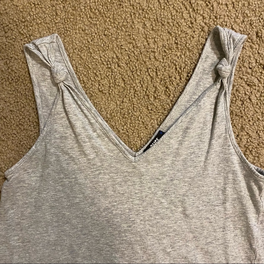 PAIGE Rylen V Neck Tank Heather Gray Size XS - Picture 3 of 4